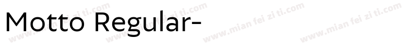 Motto Regular字体转换